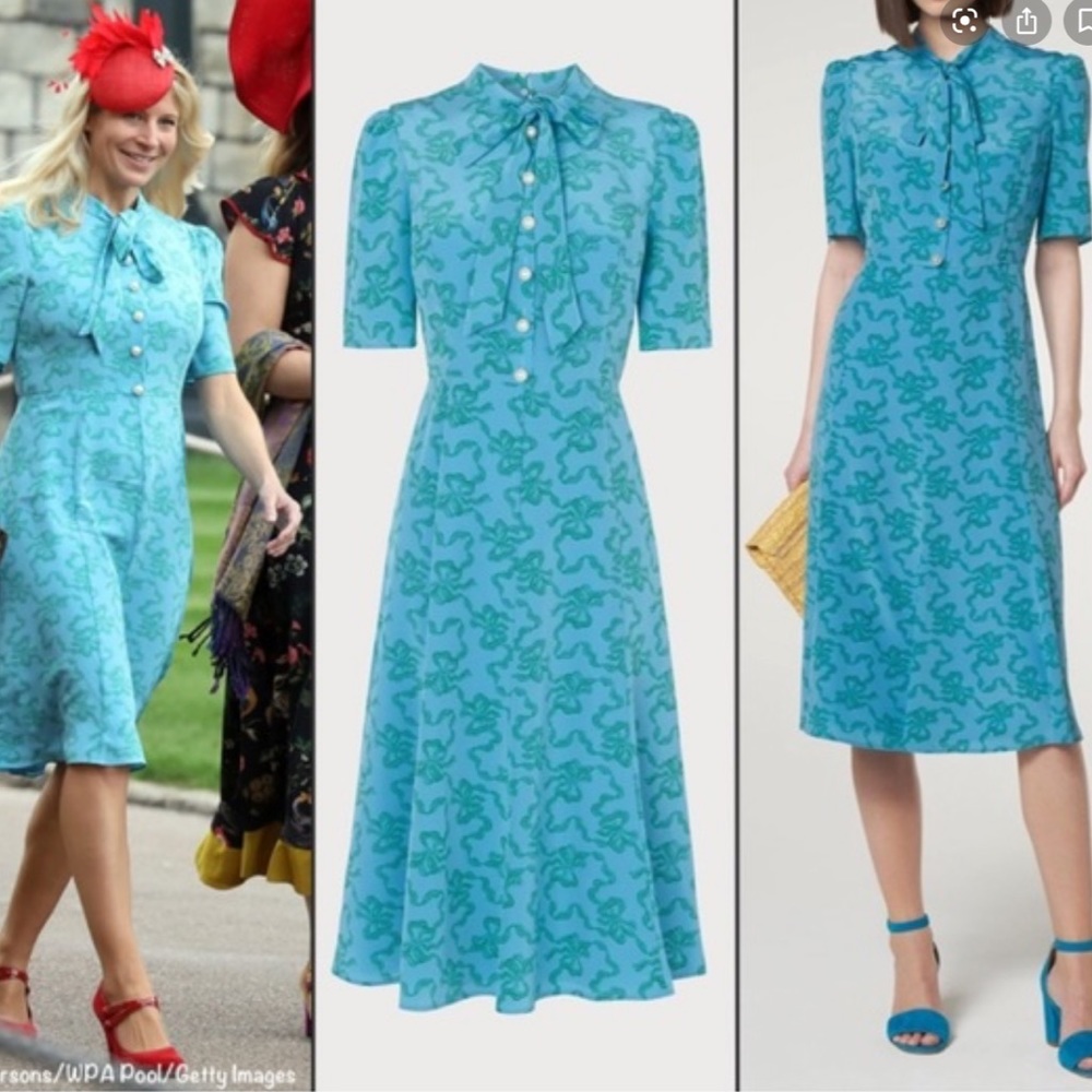 L.K.Bennett Montague Flippy Dress with pearls